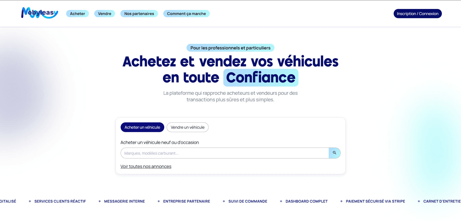 Aperçu du projet Mobyleasy