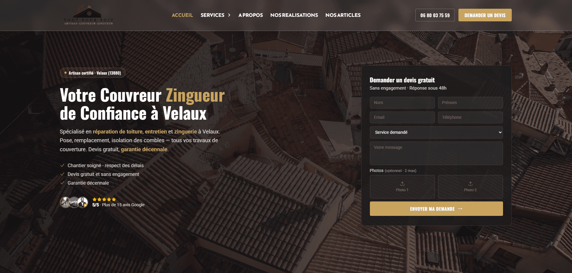 Aperçu du projet Tout Pour Toit