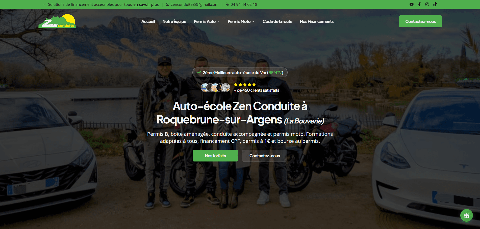 Aperçu du projet Zen Conduite